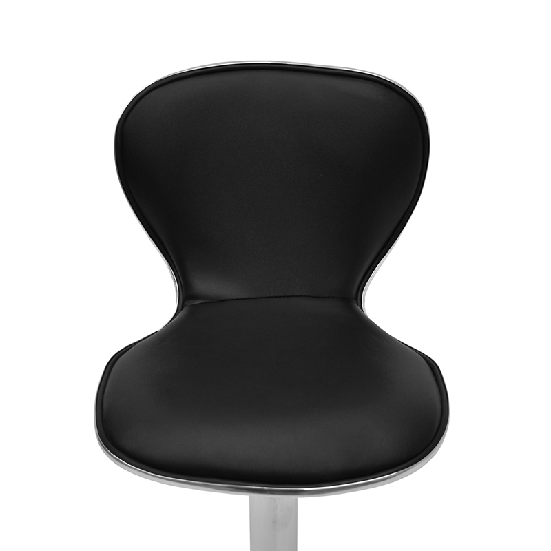 BANCO ALTURA AJUSTABLE CON RESPALDO MODELO 501S COLOR NEGRO | 252-501S-N