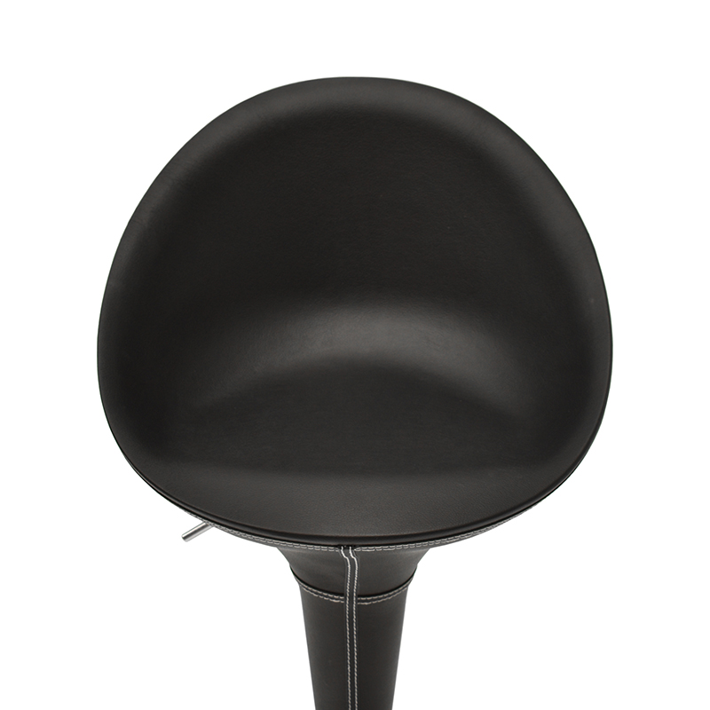 BANCO ALTURA AJUSTABLE CON RESPALDO MODELO 502S COLOR NEGRO | 252-502S-N