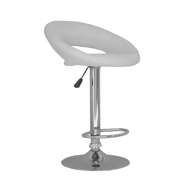 BANCO ALTURA AJUSTABLE CON RESPALDO MODELO 503S COLOR BLANCO | 252-503S-B