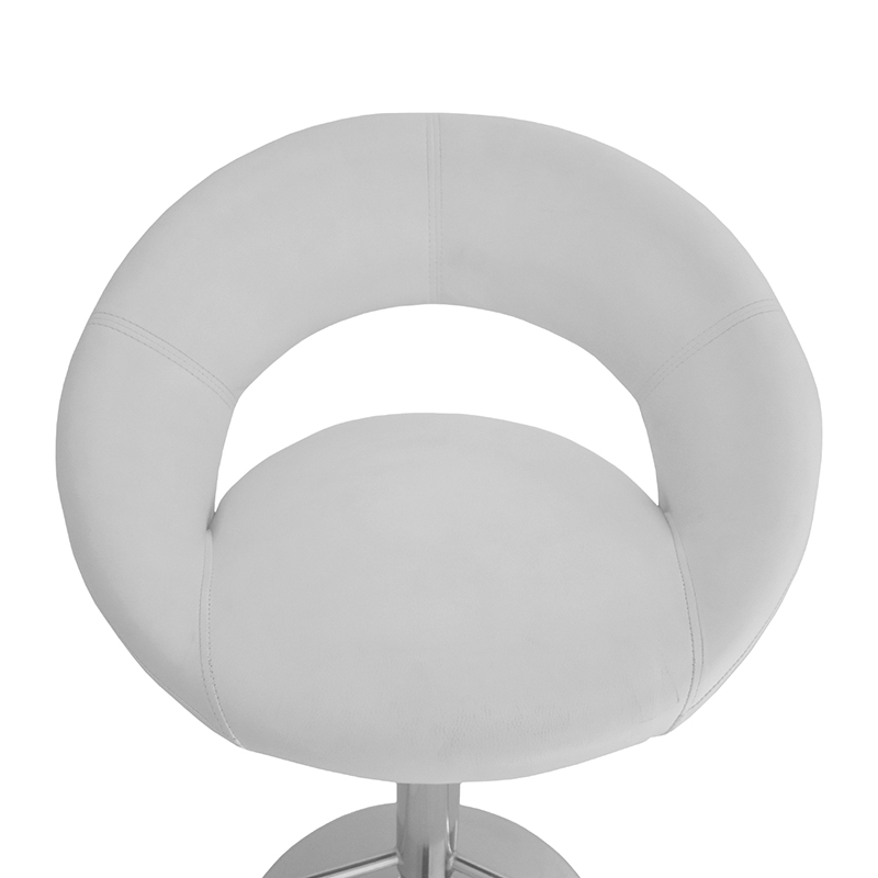 BANCO ALTURA AJUSTABLE CON RESPALDO MODELO 503S COLOR BLANCO | 252-503S-B