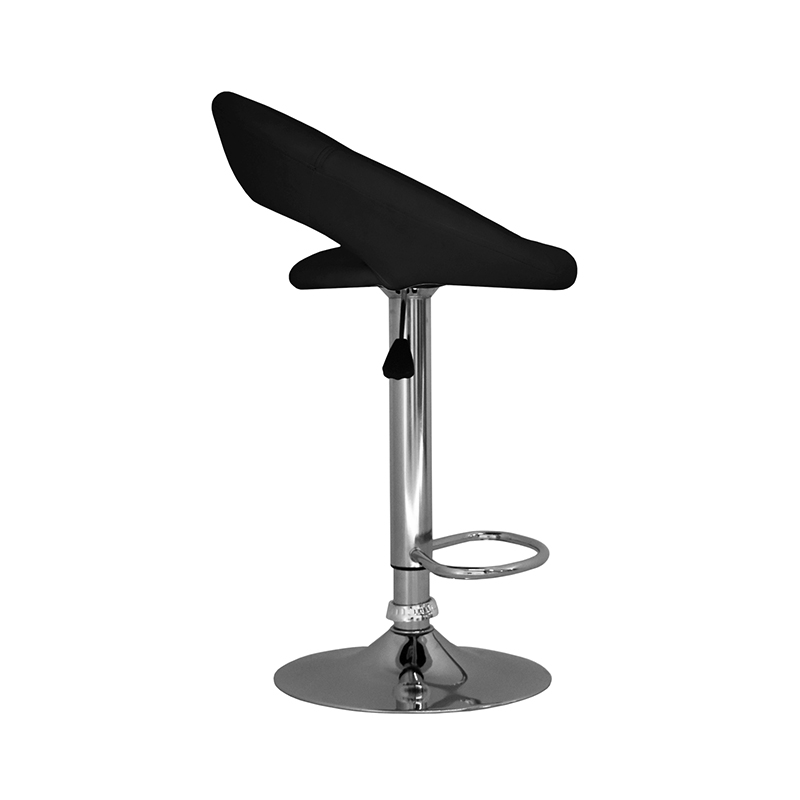 BANCO ALTURA AJUSTABLE CON RESPALDO MODELO 503S COLOR NEGRO | 252-503S-N