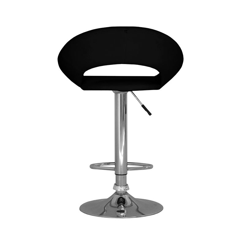 BANCO ALTURA AJUSTABLE CON RESPALDO MODELO 503S COLOR NEGRO | 252-503S-N