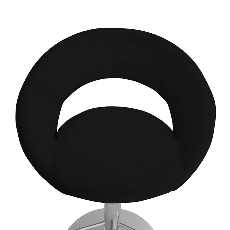 BANCO ALTURA AJUSTABLE CON RESPALDO MODELO 503S COLOR NEGRO | 252-503S-N