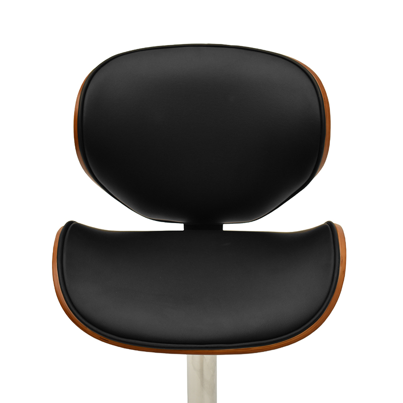 BANCO ALTURA AJUSTABLE CON RESPALDO MODELO 504D COLOR NEGRO | 252-504D-N