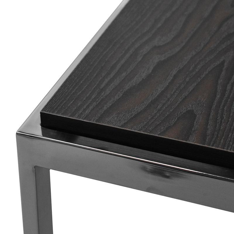 MESA CUADRADA MODELO 305D-B COLOR NEGRO | 251-305D-B