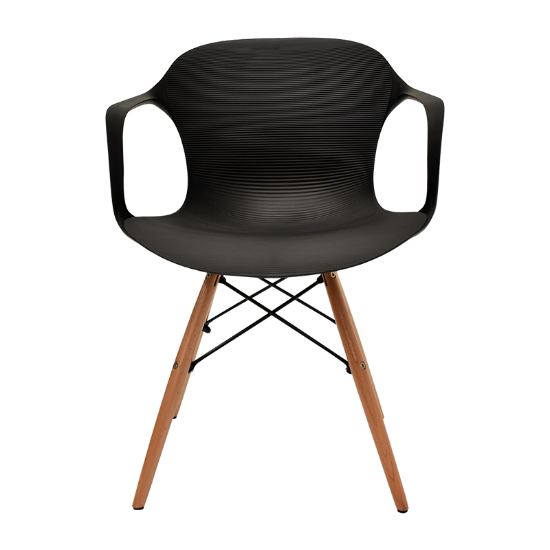 SILLA CON DESCANSABRAZOS MODELO 707P COLOR NEGRO | 252-707P-N