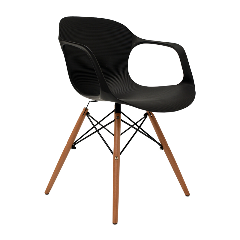 SILLA CON DESCANSABRAZOS MODELO 707P COLOR NEGRO | 252-707P-N