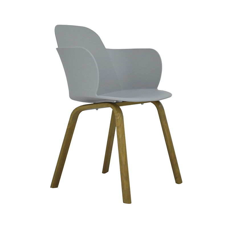 SILLA CON DESCANSABRAZOS MODELO 812P G COLOR GRIS | 252-812P-G