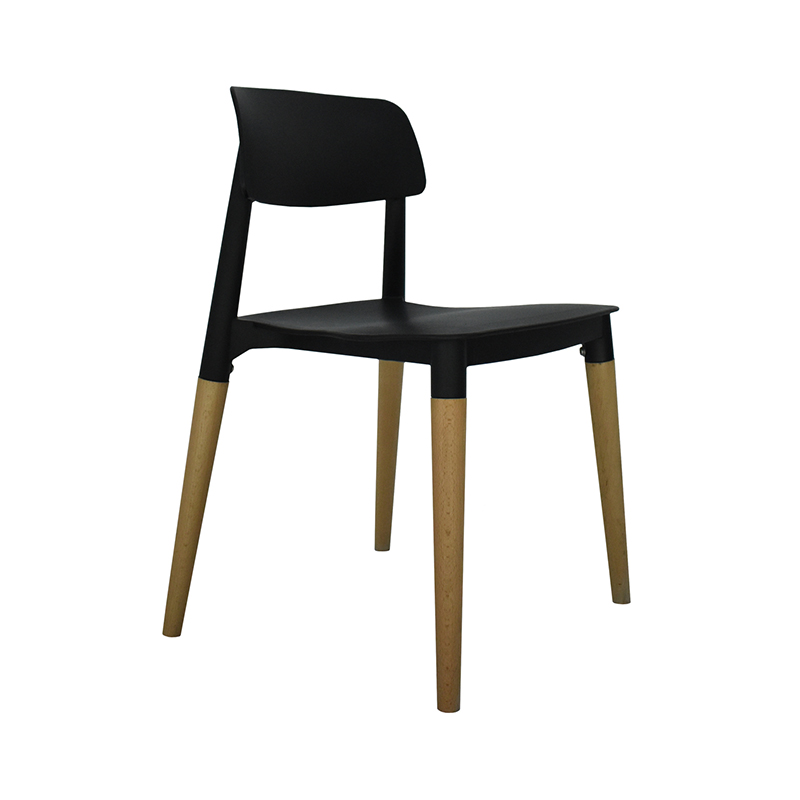 SILLA CON RESPALDO MODELO 702P COLOR NEGRO | 252-702P-N