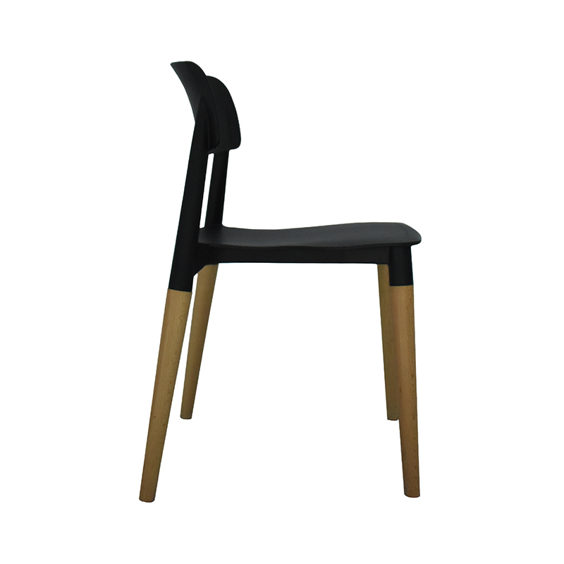 SILLA CON RESPALDO MODELO 702P COLOR NEGRO | 252-702P-N
