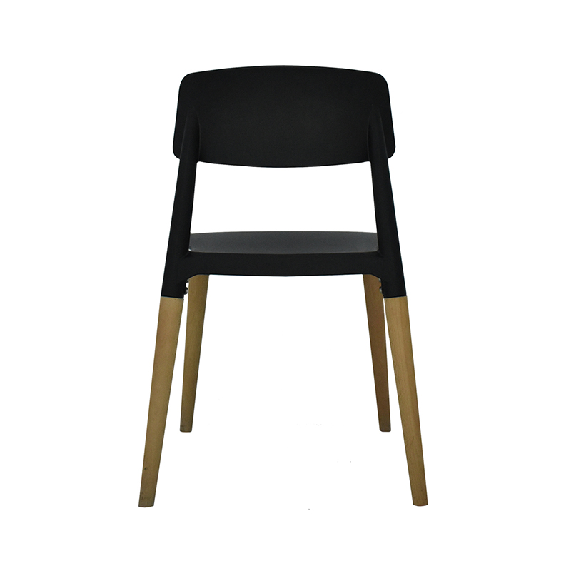 SILLA CON RESPALDO MODELO 702P COLOR NEGRO | 252-702P-N