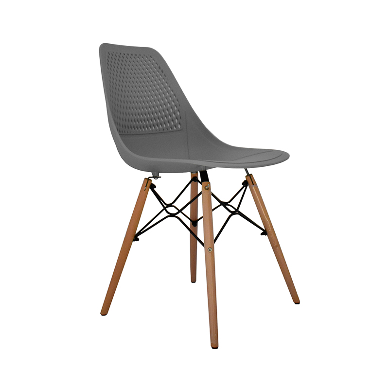 SILLA CON RESPALDO MODELO 704P COLOR GRIS | 252-704P-G
