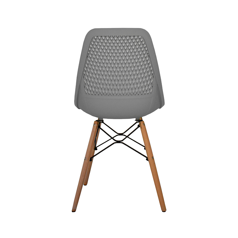 SILLA CON RESPALDO MODELO 704P COLOR GRIS | 252-704P-G