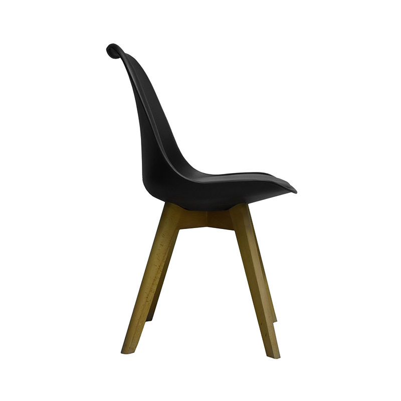 SILLA CON RESPALDO MODELO 706P COLOR NEGRO | 252-706P-N