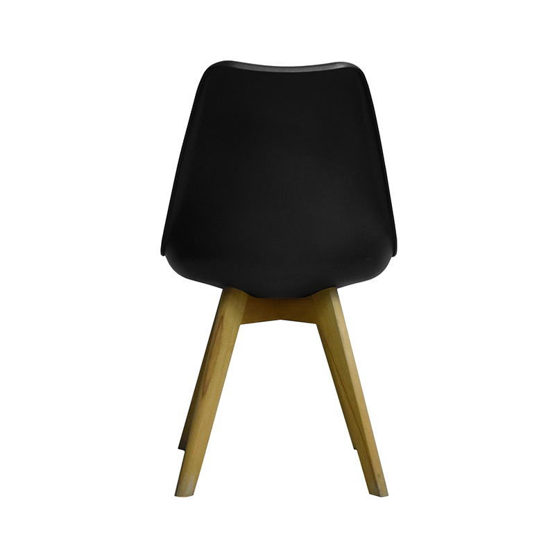 SILLA CON RESPALDO MODELO 706P COLOR NEGRO | 252-706P-N