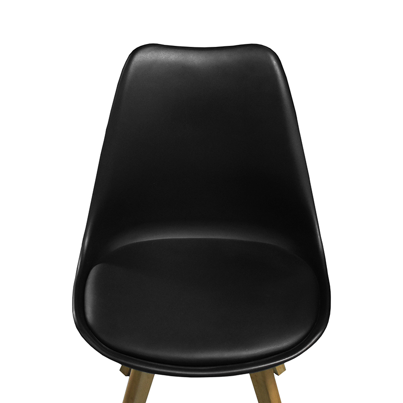 SILLA CON RESPALDO MODELO 706P COLOR NEGRO | 252-706P-N