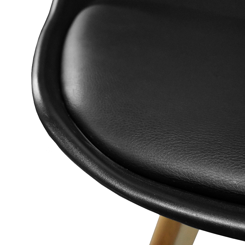 SILLA CON RESPALDO MODELO 706P COLOR NEGRO | 252-706P-N