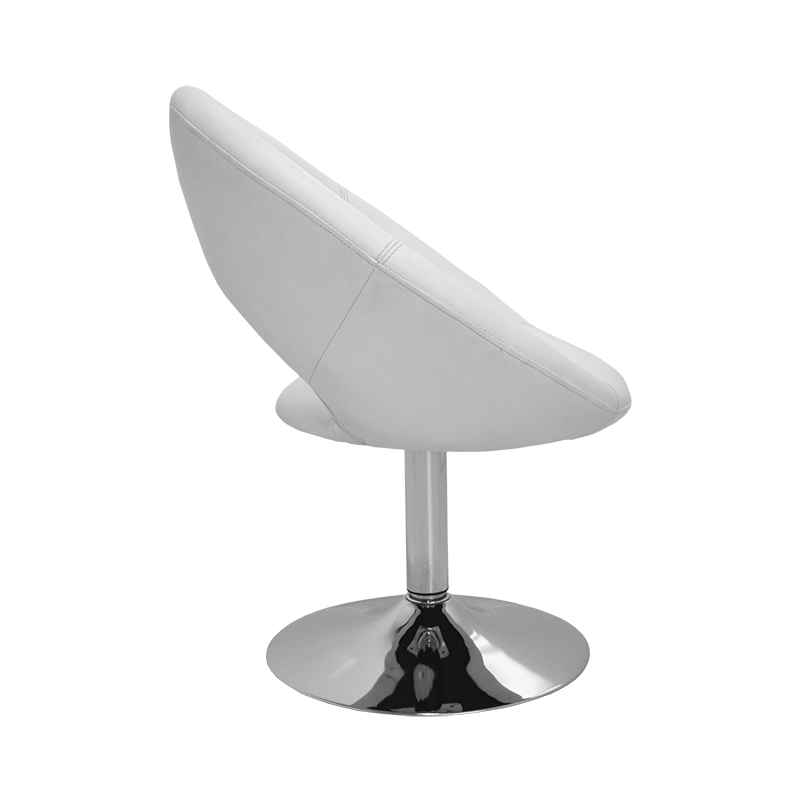 SILLÓN INDIVIDUAL CIRCULAR MODELO 902S B COLOR BLANCO | 253-902S-B