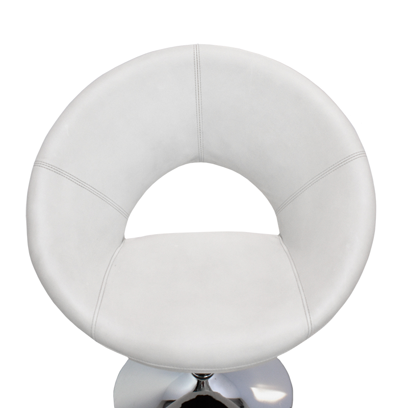 SILLÓN INDIVIDUAL CIRCULAR MODELO 902S B COLOR BLANCO | 253-902S-B