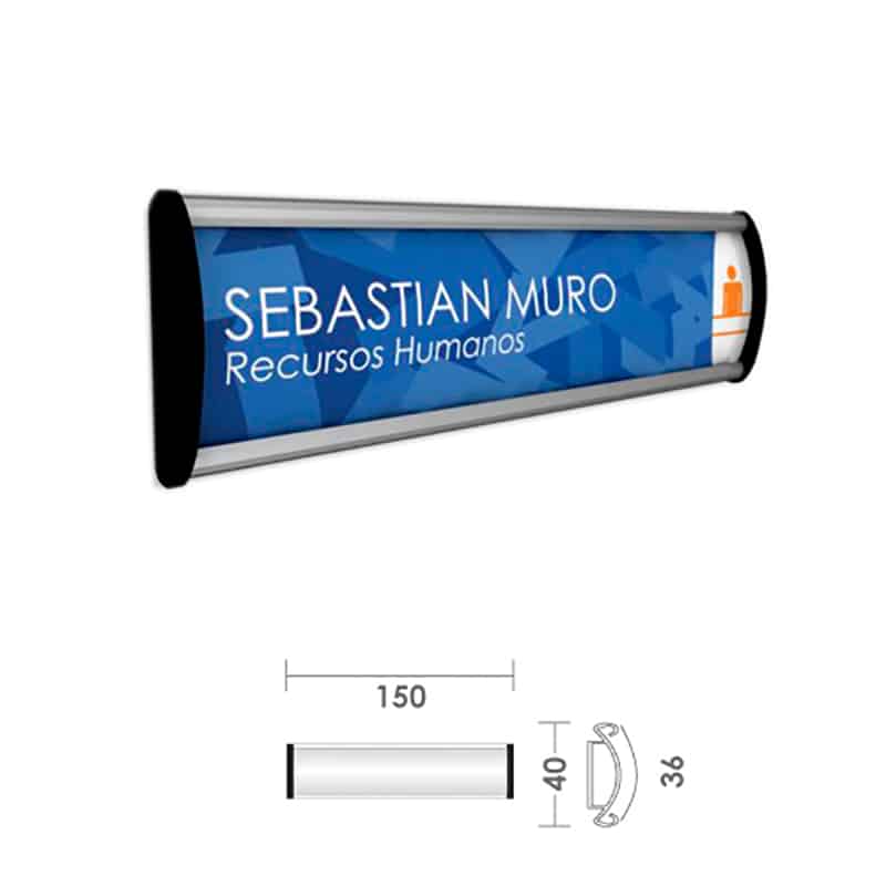 RÓTULO DE PARED CURVO K40 150 X 40 MM. | 311A-5